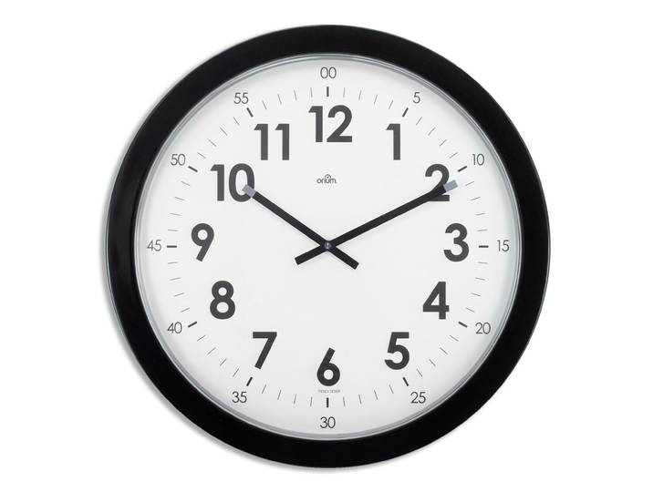 Orium Horloge murale géante Imperia à quartz silencieux - Noir