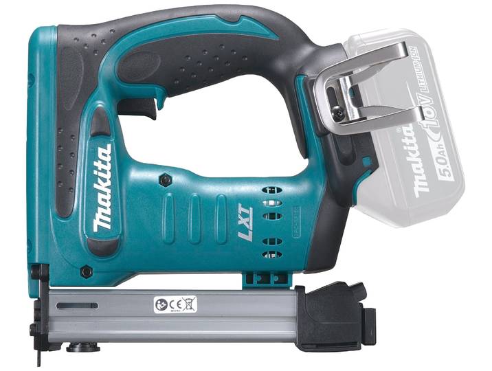 Akku-Tacker MAKITA DST221Z , blau (türkis, schwarz), B:9,1cm H:21,2cm L:25,1cm, Tacker, Akku-Tacker, 18 V, ohne Akku und Ladegerät