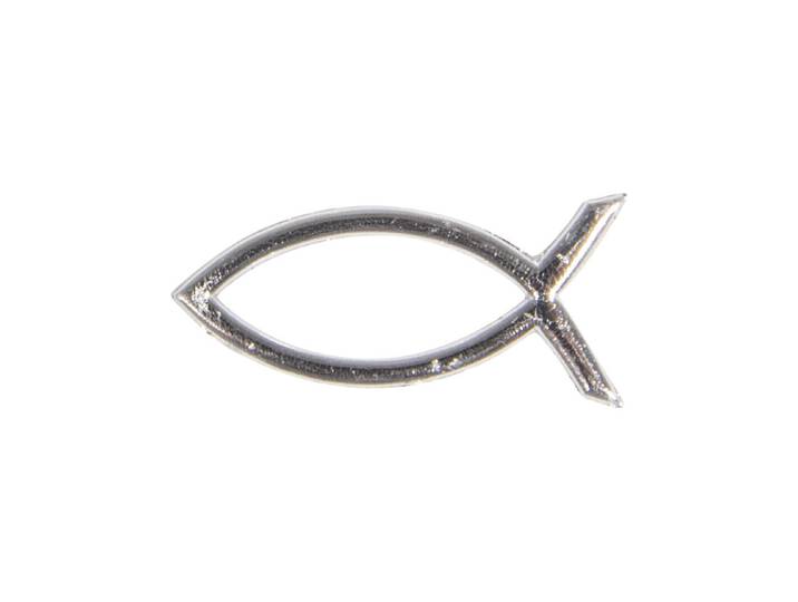 Wachsmotiv Christlicher Fisch, 4x2cm, SB-Btl. 1Stück