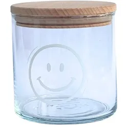 Wunderle Glasdose Smile - transparent|braun