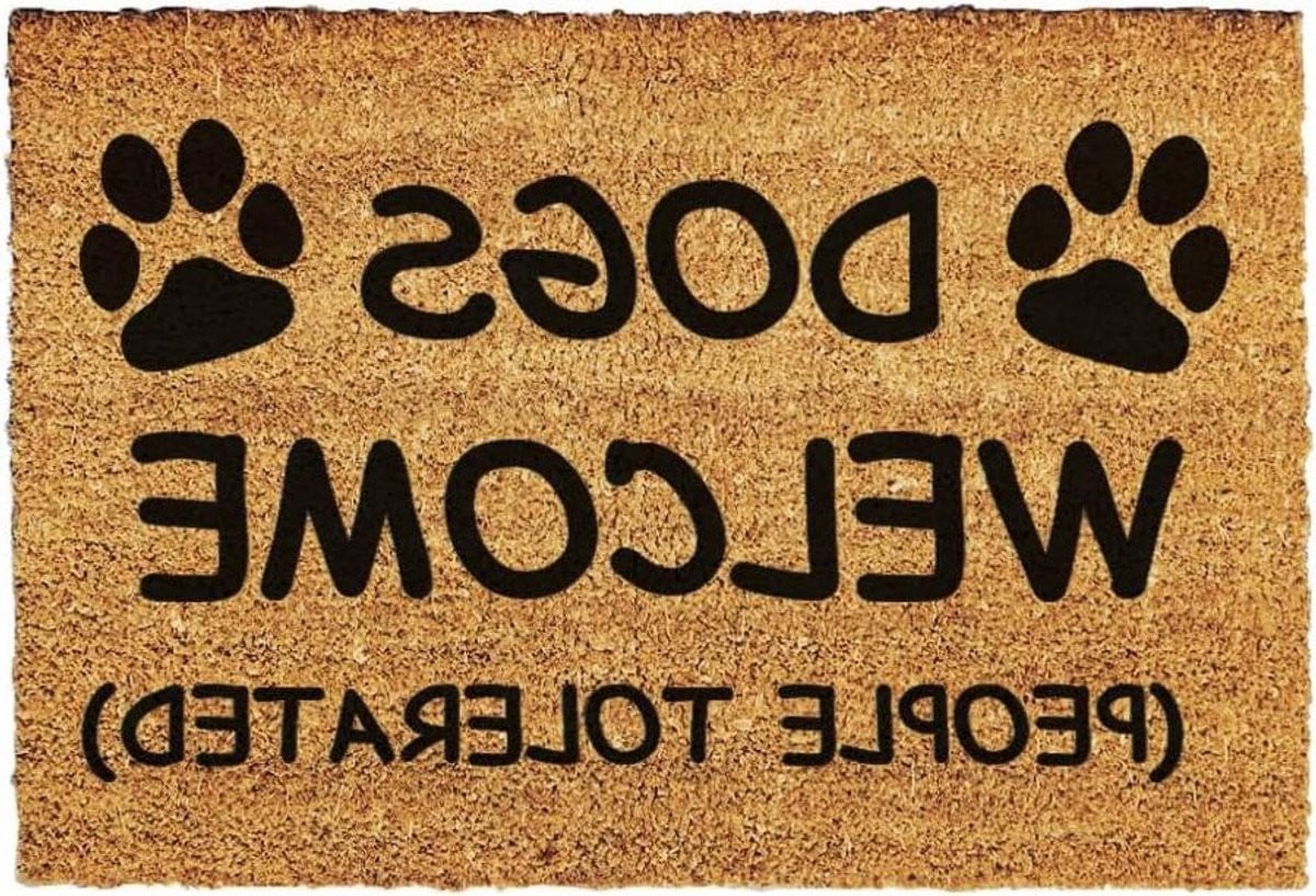 Bonjour Au Revoir Kokosmat Deurmat met Antislip Achterkant - 60 x 40 cm