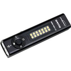 Powertac 815698016222 COB LED, Laser, LED, UV-LED Taschenlampe Grüner Laser, mit Gürtelclip, mit Stroboskopmodus, mit USB-Schnittstelle, mit UV-Licht