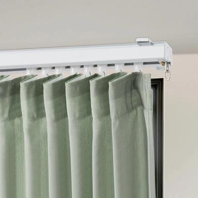 Drop Dash Deals Adjustable Curtain Track Kit Wall Mount Rail For Room Dividers & Curtain Adjustable Curtain Track Kit Wall Mount Rail For Room Dividers & Curtain