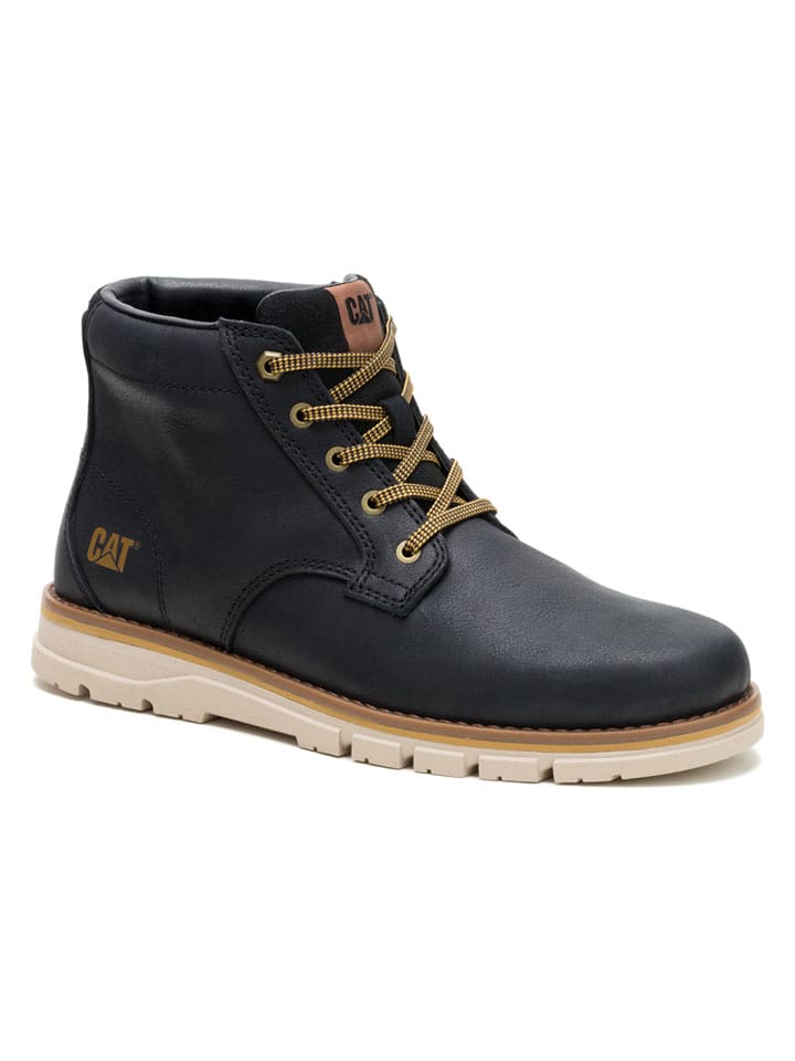 CAT Leder-Boots "Chukka" in Schwarz - 42