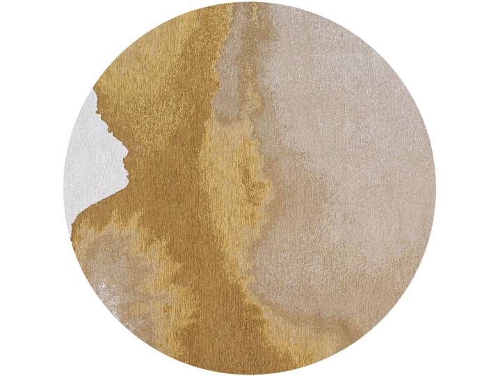 Teppich Lagoon Gelb, Beige, Weiss Anderes Muster 240 x 240 cm - Material: Polyester - Teppich