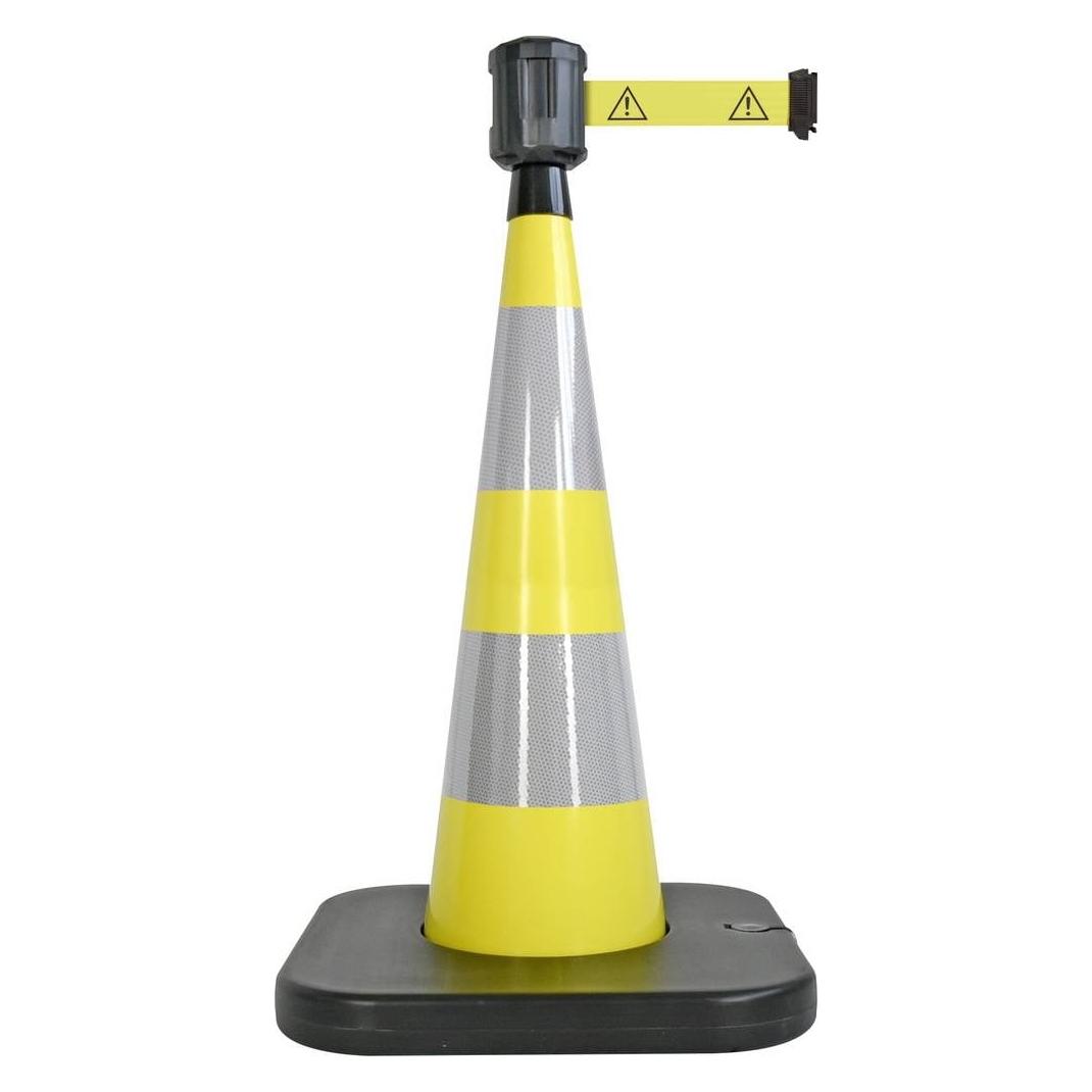 Viso RCX104DAN PVC Yellow Kegel zu festen-Gurt GEFAHR O x H 90 mm 1000 (RCX104DAN)