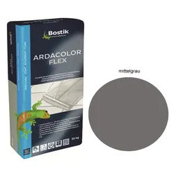 Bostik Ardacolor Flex Fuge Fliesen Fugenmörtel 25Kg mittelgrau