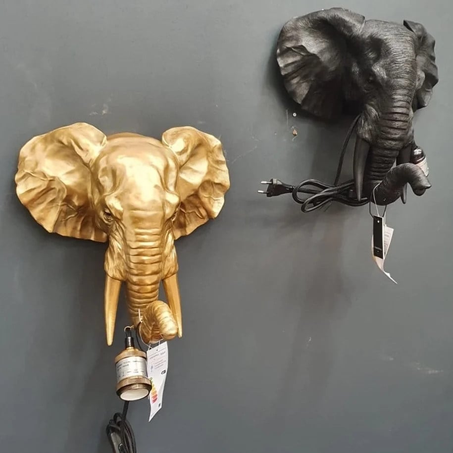 Countryfield Orwell Wandlamp Olifant E27 - Goud/Messing