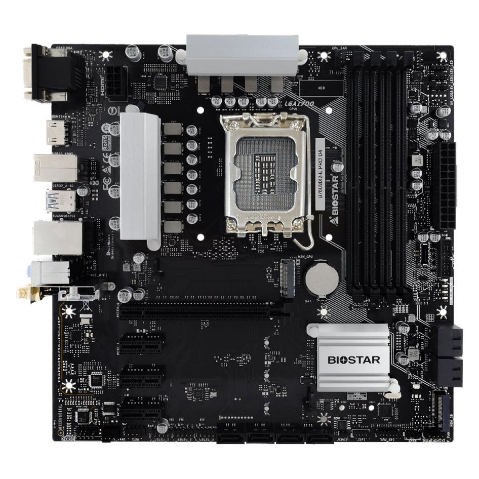 Biostar B760MX2-E Pro D4 (LGA 1700, Intel B760, mATX) (B760MX2-E Pro D4)