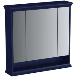 VitrA Valarte LED-Spiegelschrank 78 cm 3 Türen Stahlblau (Lack),65793 65793