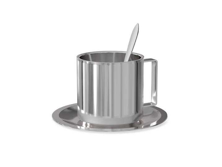 Nichba Design - Kaffeeset Americano, Edelstahl (3-tlg.)