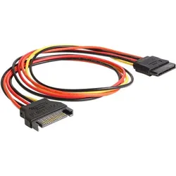 DeLock Spannungsversorgungs-Verlängerungskabel - SATA-Stromstecker (W) bis SATA-Stromstecker (M) 50 cm