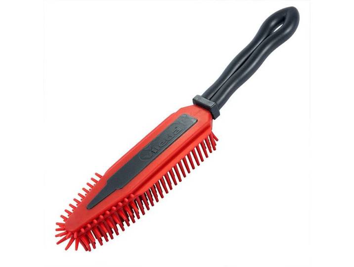 Tierhaarentferner VILEDA Vileda Pet Pro Elecrostatic Brush , grau (grau, rot), B:6cm H:27,8cm L:4cm, Gummi, Reinigungsbürsten, Tierhaarentferner, Elektrostatische Bürste zur einfachen Tierhaarentfernung