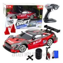Lean Toys Samochód Wyścigowy Auto Do Driftu RC Czerwono Czarny 30km/h 1:16 (RTR Ready-to-Run)