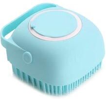 Youfap Market Soft Silicone Pet Bathing Brush Massager, Dog Cat Cleaning Grooming Supplies Shower Gel Brush blue G653