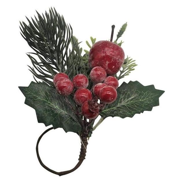 Christmas To Artificial branch Christmas Touch, red/green, 150 mm (1 Stk.) (62385948)