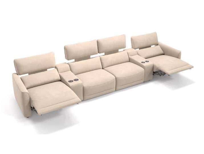 Stoff 4-Sitzer GALA Sofa Heimkino Couch