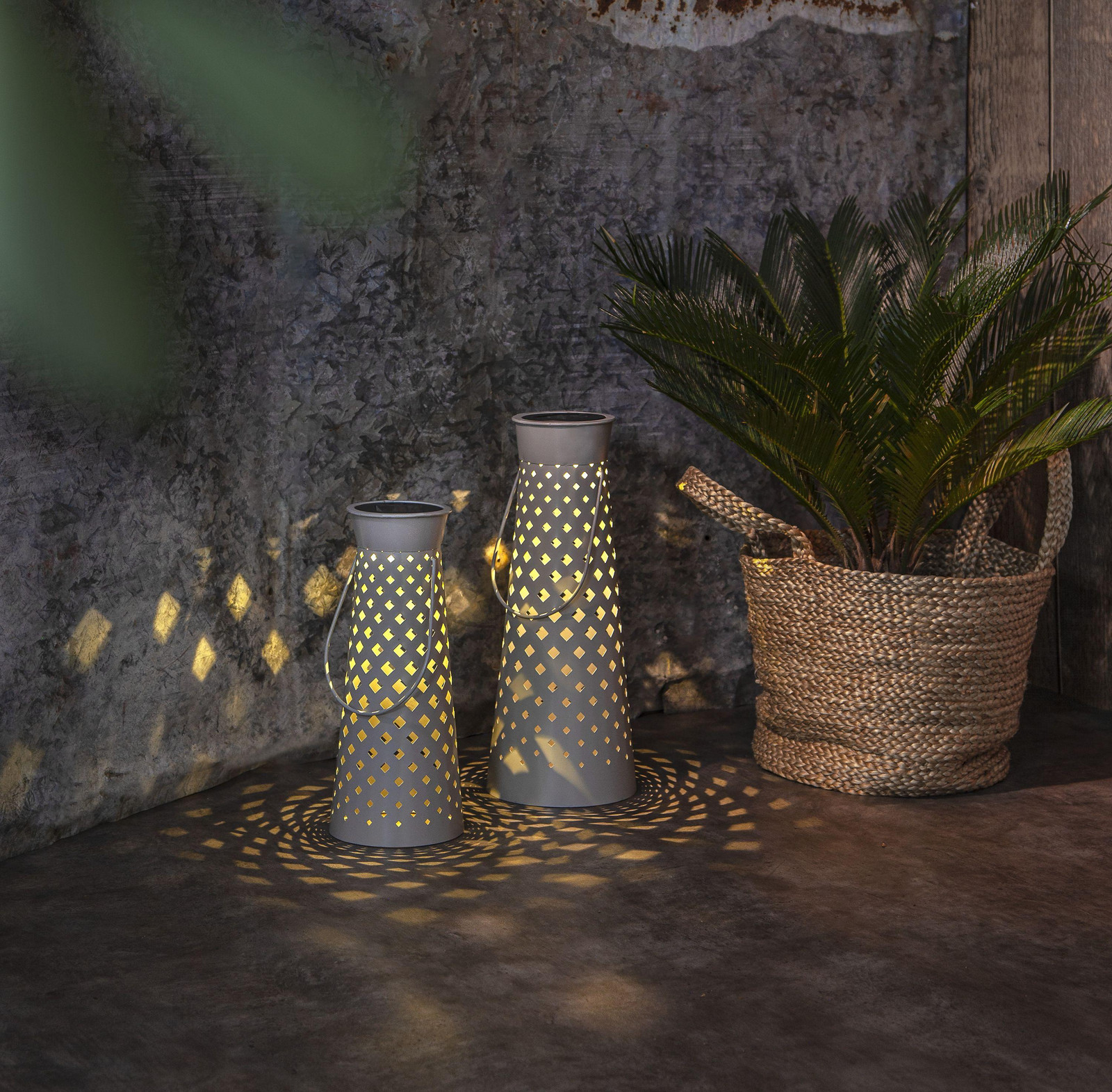 Star Trading Solar LED Tuinlantaarn Accentverlichting Warm Wit