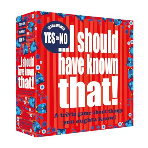 Hygge Games I Should Have Known That 21224 Trivia-spel Ja-of-nee-editie, Rood, B/D/H: 14,5 x 14,5 x 4,6 cm