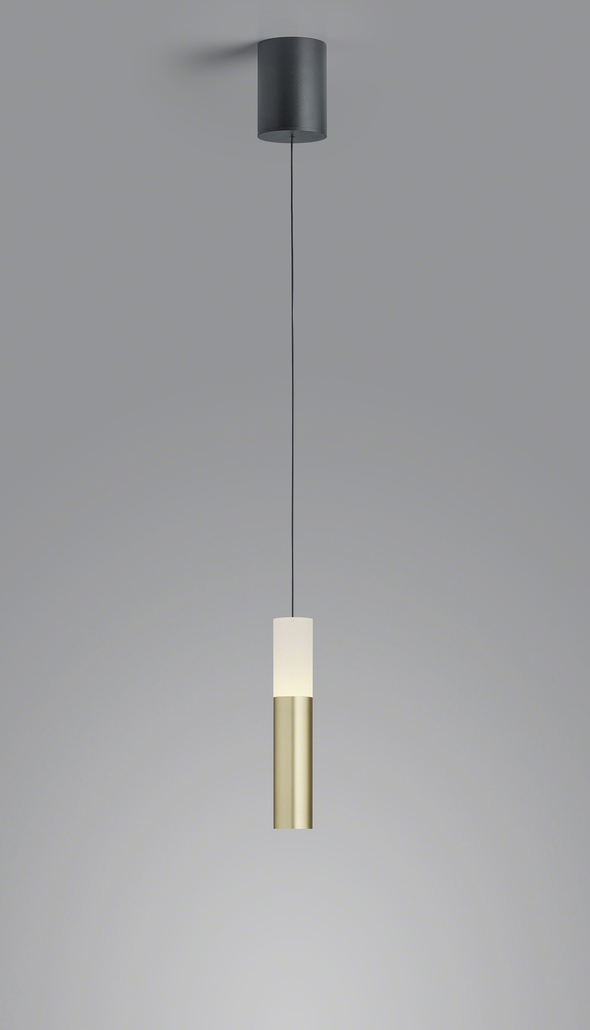 Helestra LED-Pendelleuchte LIDOS Schwarz/Gold 16/2503.28 4022671119863