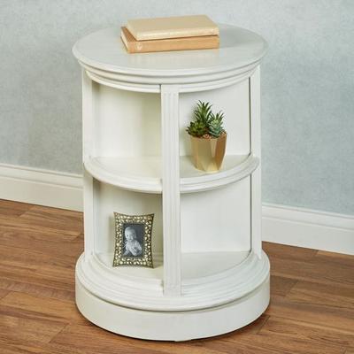 Coast To Coast Imports, Llc Quincy Swivel Accent Table Ivory , Ivory