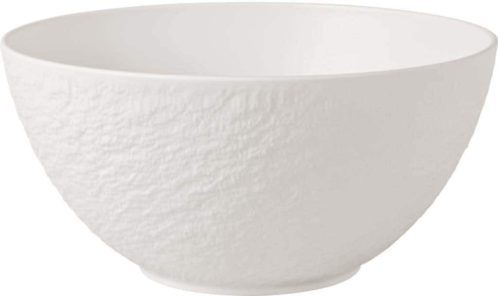 Salatschüssel VILLEROY & BOCH "Manufacture 1 Stück", weiss (weiß), Porzellan, Schüsseln, Salatschüssel weiß Einheitsgröße