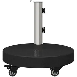 vidaXL, Sonnenschirmständer, Nabelilla (mit Rädern (66 cm))