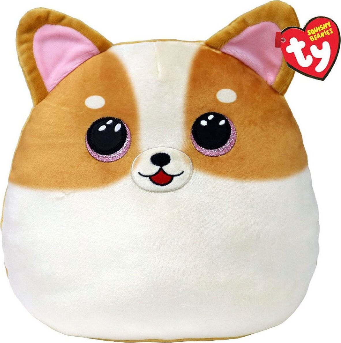 TY Squish-a-Boos knuffel bruine hond 35 cm