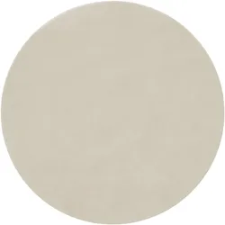 tectake Kurzflorteppich Soft Zone - Ø 120 cm beige