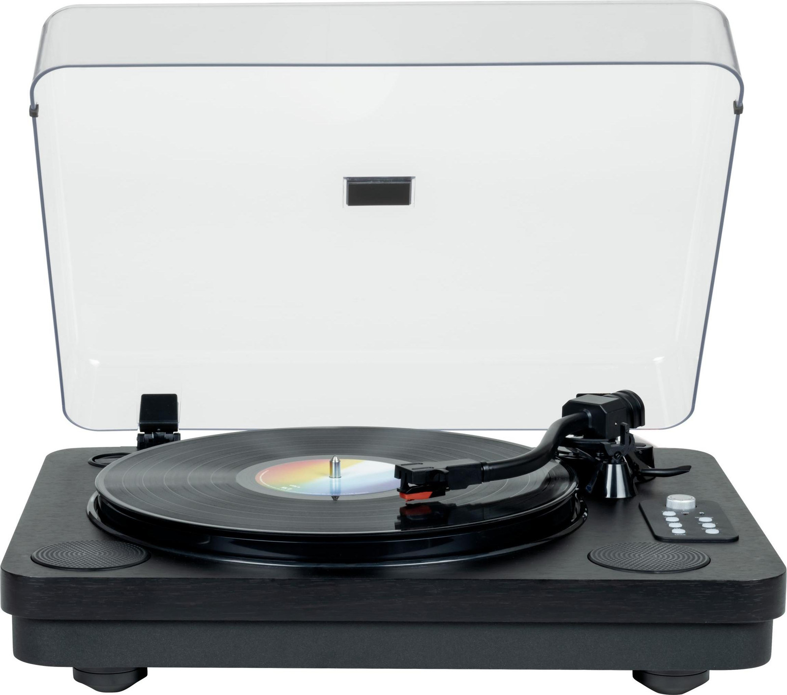Thomson TT650BT Bluetooth Platenspeler met USB-opnamefunctie en 2 ingebouwde speakers - Zwart