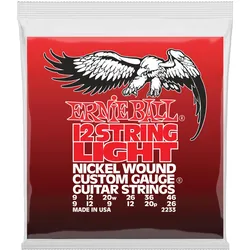 Ernie Ball Saitensatz, Nickel Wound 12-String, 9-46 (E-Gitarre, 0.05"), Saiten