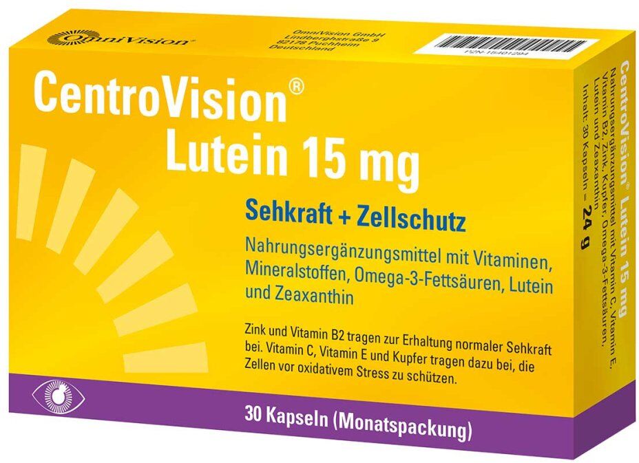 Centrovision Lutein 15 mg Kapseln 30stk