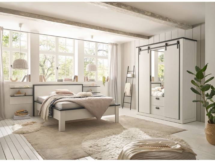 99rooms Schlafzimmer-Set Woodsher, (Set (4-St), Komplett Schlafzimmer), mit viel Stauraum, Soft-Close-Funktion, ohne Matratze & Lattenrost
