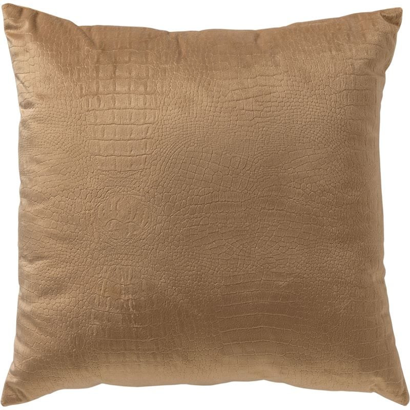Dutch Decor Sierkussen Croco Tobacco Brown 40x40 cm