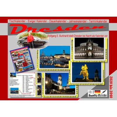 DRESDEN - Tischkalender - Ewiger Kalender - Dauerkalender - Jahreskalender - Terminkalender