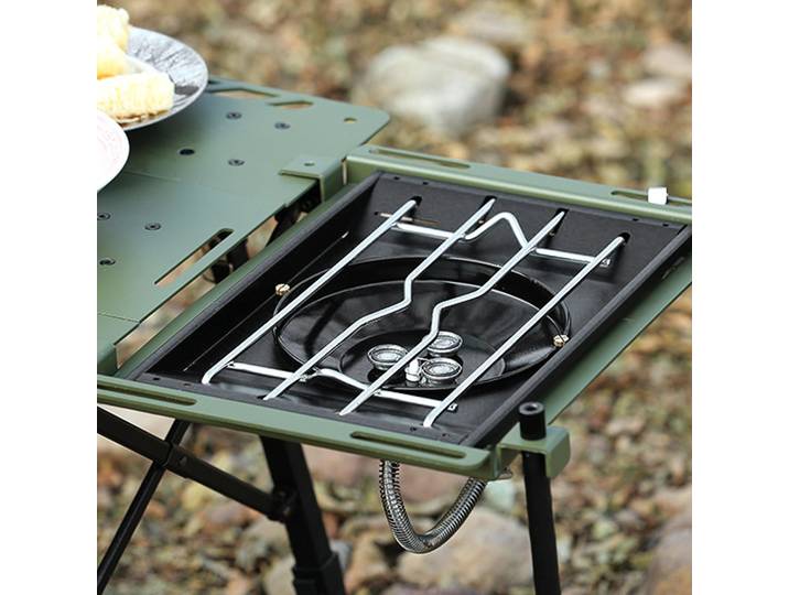 Cuisinière à gaz de Camping 4000W pour Table IGT, 1 unité, poêle à gril coupe-vent, brûleur de pique-nique pour sac à dos, gril de Table IGT intégré