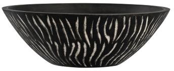 Elk Home Bradford Black Finish Wooden 12 Inch Wide Bowl