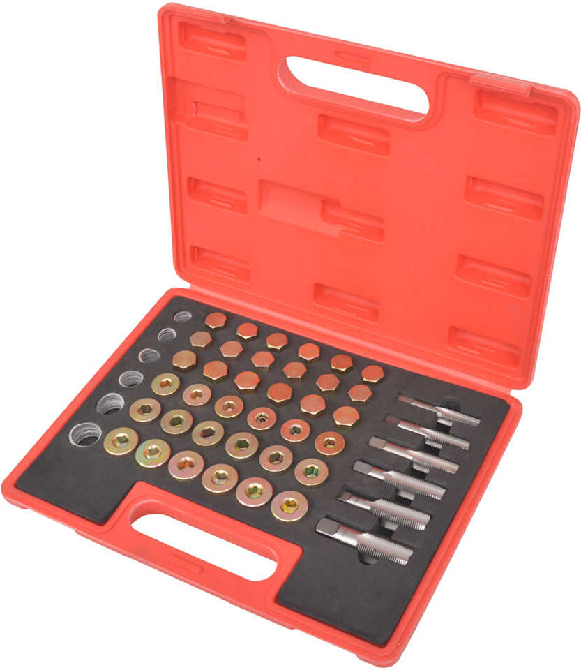vidaXL Kit de réparation de filetage de bouchon de vidange d'huile