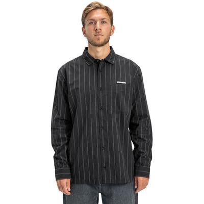Langarmhemd DC SHOES "Long Lines", Herren, Gr. L, schwarz, Obermaterial: 100% Baumwolle., Hemden