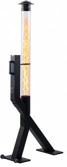 "Aoodor 70 Inch Patio Pellet Heater Outdoor Smokeless Wood Pellet Burning Flame - 70""H"