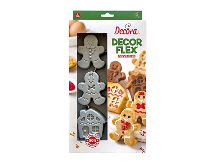 DECORA 9260403 siliconen mal Gingerbread 6 mulden