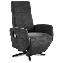 sit & more Sessel TV Morris Stoff Schwarz