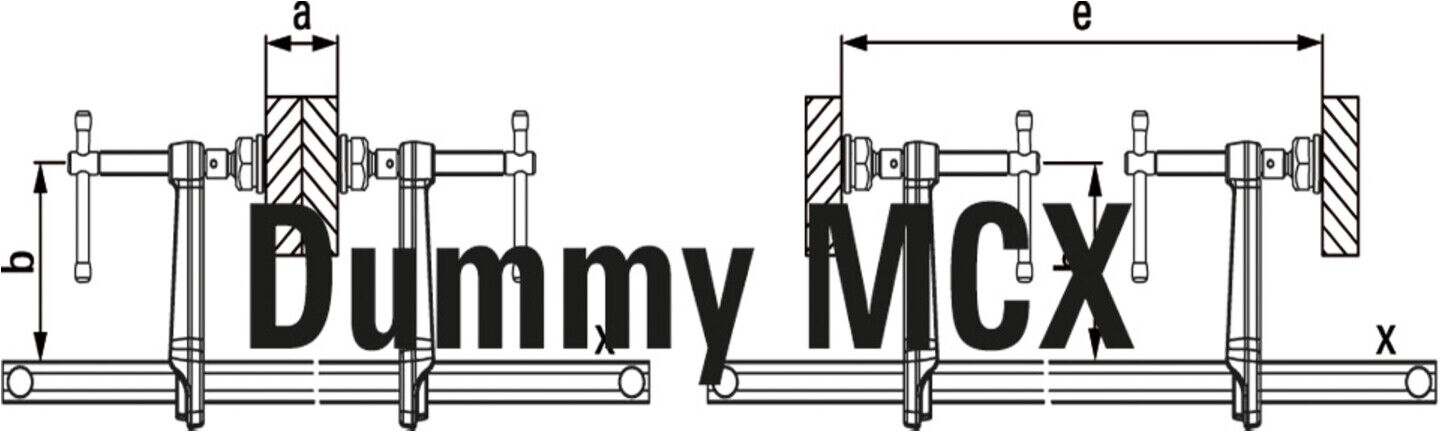 Bessey MCX Gehrungs-Spannsystem aus Kunststoff mit vier Spannelementen und vier Winkeln für Rahmenverbindungen)
