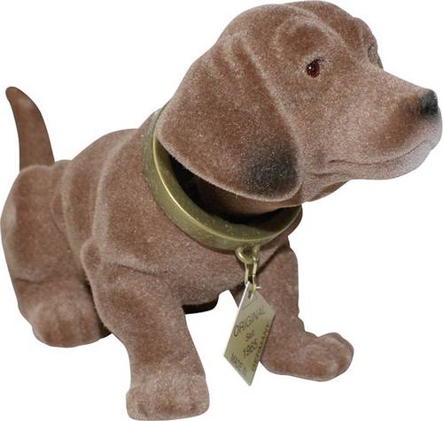 Rakso Kunststofferzeugnisse 563017 Wackeldackel (L x B) 17cm x 8cm Braun