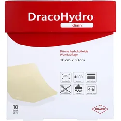 Dracco, Verbandsmaterial, DracoHydro dünn Transparenter Hydrokolloider Wundverband, 10 St VER