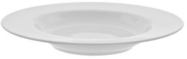 "10 Strawberry Street Royal White Rim Soup 12"" Set of 6"
