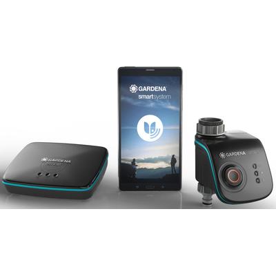 Bewässerungscomputer GARDENA "smart Water Control Set", gelb, Bewässerungscomputer, App-gesteuerte Gartenbewässerung, inkl. smart Gateway