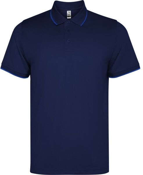 Polo technique unisexe personnalisable en polyester gaufré Sian XL Marine