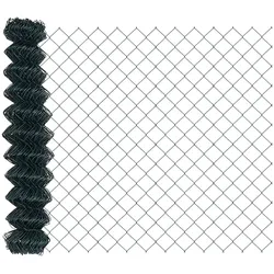 vidaXL Kettenzaun Grün 10 x 1 m Stahl