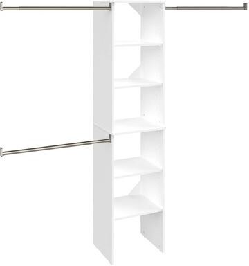 ClosetMaid SuiteSymphony 16-inch Wide Tower Starter Closet Organizer